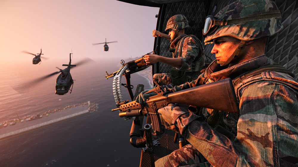 Arma Reforger helicopter door gunners